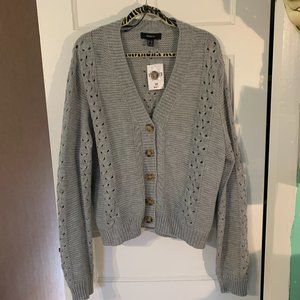 NWT Forever 21 Gray Knit Cardigan